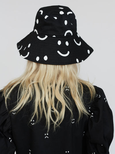 Happy Sad Wide Brim Hat